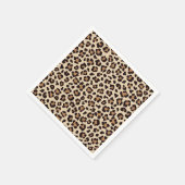 Leopard Skin Fur Muster Serviette (Ecke)