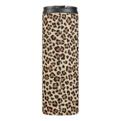 Leopard Skin Fur Muster Thermosbecher (Rückseite)