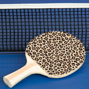Leopard Skin Fur Muster Tischtennis Schläger