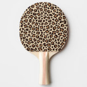 Leopard Skin Fur Muster Tischtennis Schläger (Vorderseite)