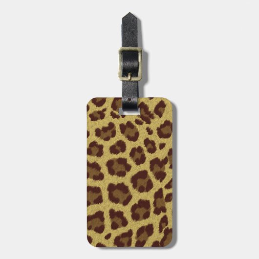 Leopard Skin Gepäckanhänger (Vorderseite vertikal)