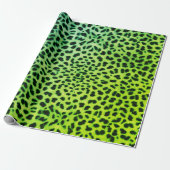 Leopard Skin Green Wrapping Paper Geschenkpapier (Ungerollt)