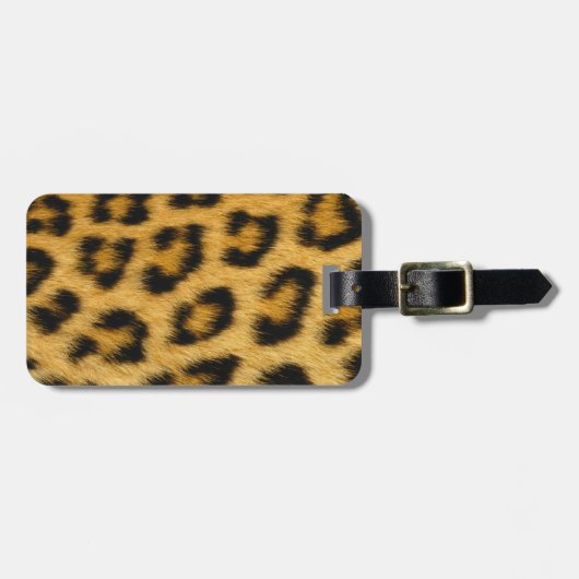 Leopard Skin Hair Print Gepäckanhänger (Vorderseite horizontal)