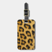 Leopard Skin Hair Print Gepäckanhänger (Vorderseite vertikal)
