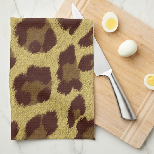 Leopard Skin Handtuch (Viertel Falte)
