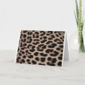 Leopard Skin Hintergrund Karte (Vorderseite)