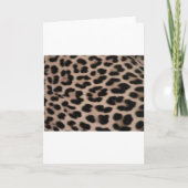 Leopard Skin Hintergrund Karte (Vorderseite)