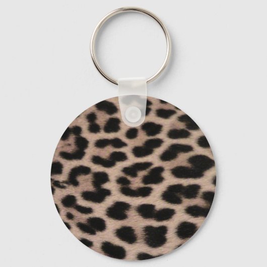 Leopard Skin Hintergrund Schlüsselanhänger (Vorderseite)