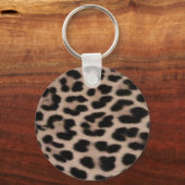 Leopard Skin Hintergrund Schlüsselanhänger (Vorderseite)