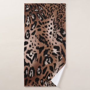 Leopard-Skin-Illustration nahtlos Muster Badehandtuch