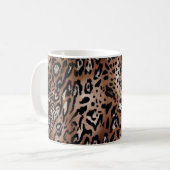 Leopard-Skin-Illustration nahtlos Muster Kaffeetasse (Vorderseite Links)
