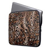 Leopard-Skin-Illustration nahtlos Muster Laptopschutzhülle (Vorderseite Links)
