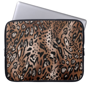 Leopard-Skin-Illustration nahtlos Muster Laptopschutzhülle