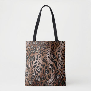 Leopard-Skin-Illustration nahtlos Muster Tasche
