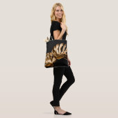 Leopard-Skin-Illustration nahtlos Muster Tasche (Am Model)