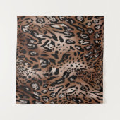 Leopard-Skin-Illustration nahtlos Muster  Wandteppich (Vorderseite (Horizontal))