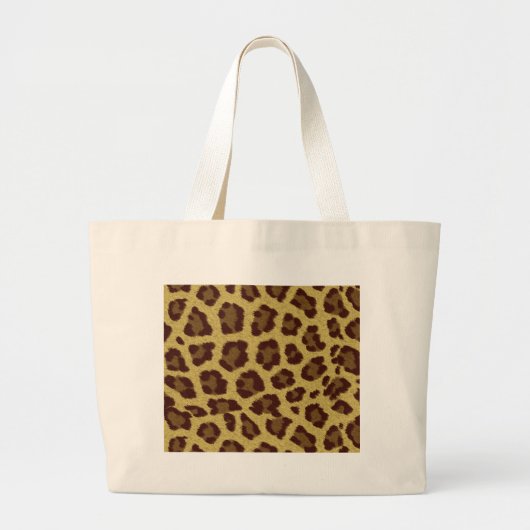 Leopard Skin Jumbo Stoffbeutel (Vorne)