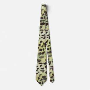 Leopard Skin Mandarine Lime Green Krawatte