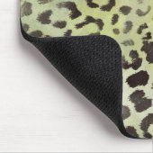 Leopard Skin Mandarine Lime Green Mousepad (Ecke)