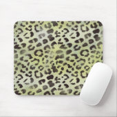 Leopard Skin Mandarine Lime Green Mousepad (Mit Mouse)