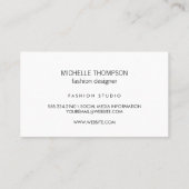 Leopard Skin | Mode-Designer Visitenkarte (Rückseite)