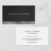 Leopard Skin | Mode-Designer Visitenkarte (Vorne/Hinten)