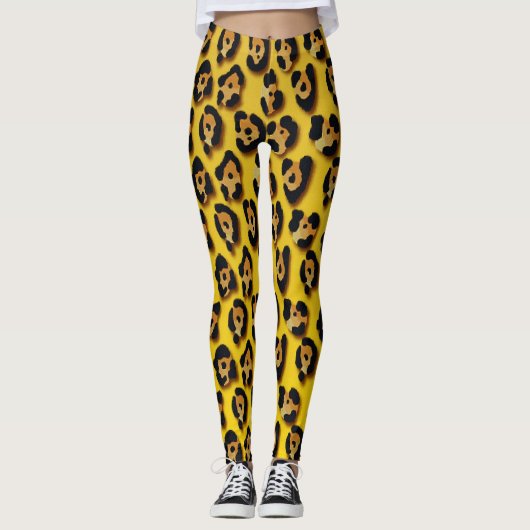 leopard skin pattern leggings (Vorderseite)