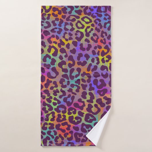 Leopard skin pattern. Repeating seamless animal ba Badehandtuch (Badehandtuch)