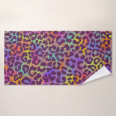 Leopard skin pattern. Repeating seamless animal ba Badehandtuch (Badehandtuch)
