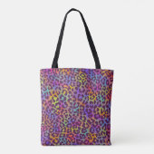 Leopard skin pattern. Repeating seamless animal ba Tasche (Rückseite)