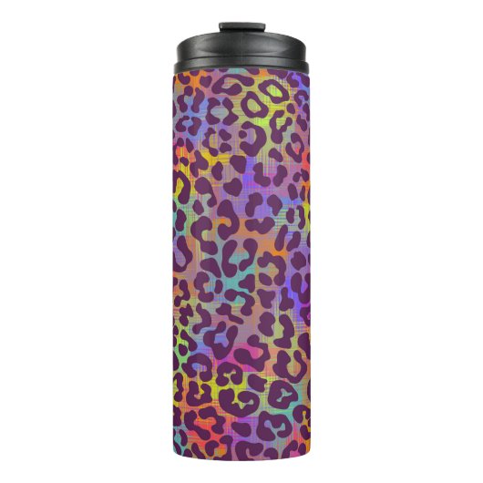 Leopard skin pattern. Repeating seamless animal ba Thermosbecher (Vorderseite)