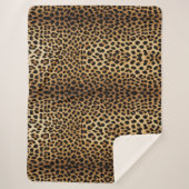 Leopard Skin Pattern Sherpadecke (Vorderseite)