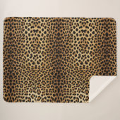 Leopard Skin Pattern Sherpadecke (Vorderseite (Horizontal))