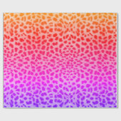 Leopard Skin Pink Lila Wrapping Paper Geschenkpapier (Flach)