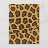 Leopard Skin Postkarte (Vorderseite)