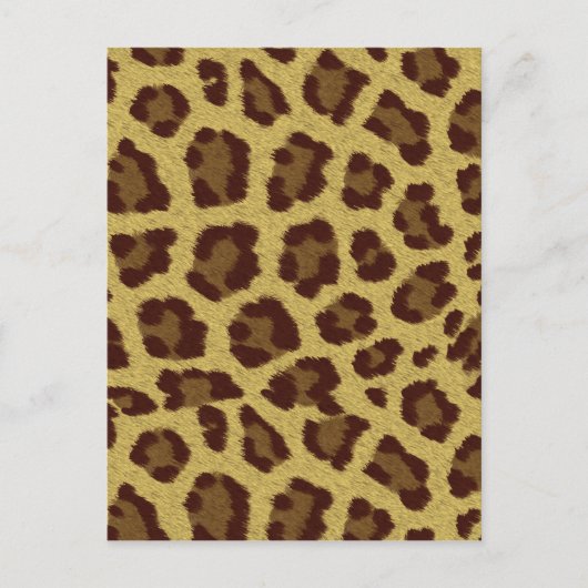 Leopard Skin Postkarte (Vorderseite)