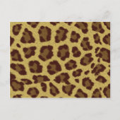 Leopard Skin Postkarte (Vorderseite)