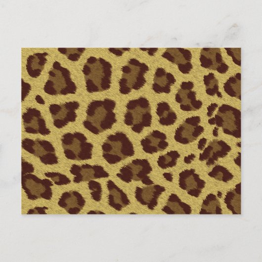 Leopard Skin Postkarte (Vorderseite)