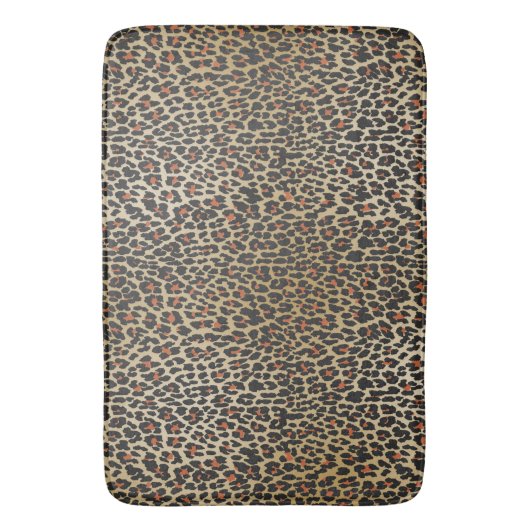 Leopard Skin Print Badematte (Vorderseite Vertikal)
