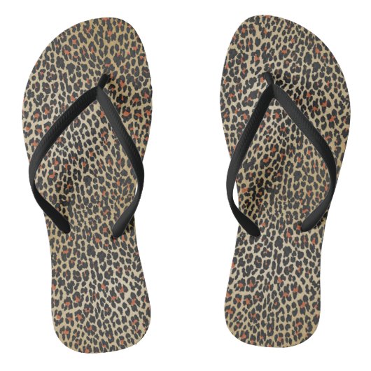 Leopard Skin Print Badesandalen (Fußbett)
