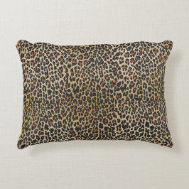 Leopard Skin Print Dekokissen