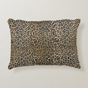 Leopard Skin Print Dekokissen