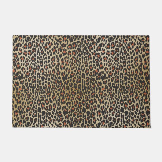 Leopard Skin Print Fußmatte (Vorderseite)