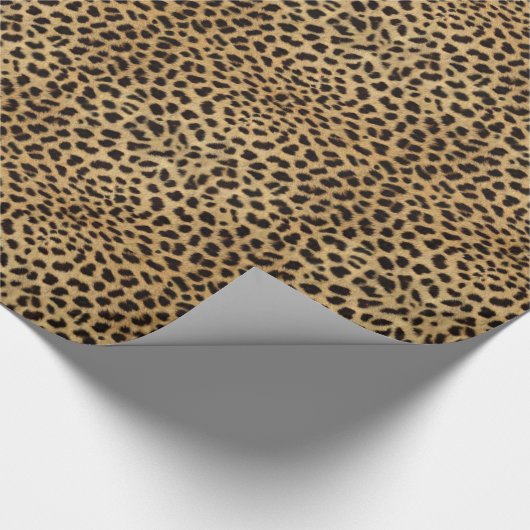 Leopard Skin Print Geschenkpapier (Ecke)