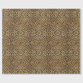 Leopard Skin Print Geschenkpapier (Flach)