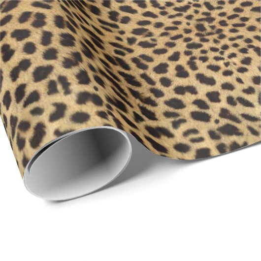 Leopard Skin Print Geschenkpapier (Rolleneckpunkt)