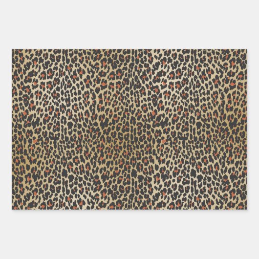 Leopard Skin Print Geschenkpapier Set (Vorderseite 2)