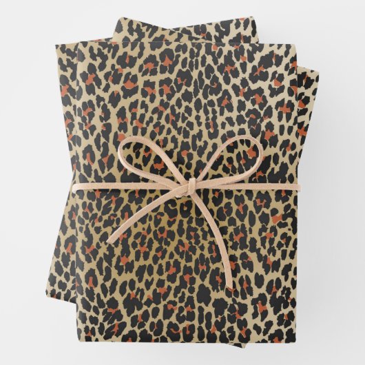 Leopard Skin Print Geschenkpapier Set (Beispiel)