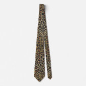 Leopard Skin Print Krawatte (Vorderseite)