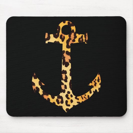 Leopard Skin Print Muster Nautisches Bootfahren Se Mousepad (Vorne)